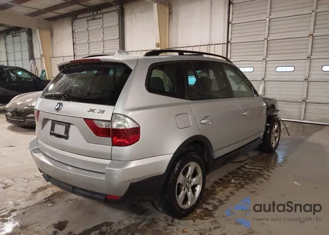 2007 BMW X3 3.0Si z USA, uszkodzony, nr VIN WBXPC93467WF06776